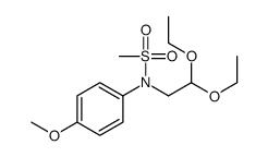 N-(2,2-diethoxyethyl)-N-(4-methoxyphenyl)methanesulfonamide结构式