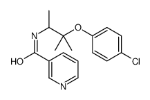 N-[3-(4-chlorophenoxy)-3-methylbutan-2-yl]pyridine-3-carboxamide结构式