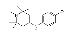 N-(4-methoxyphenyl)-1,2,2,6,6-pentamethylpiperidin-4-amine结构式