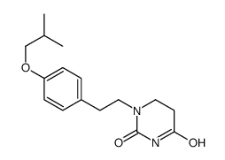 1-[2-[4-(2-methylpropoxy)phenyl]ethyl]-1,3-diazinane-2,4-dione结构式