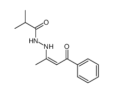 Isobutyric acid N'-((Z)-1-methyl-3-oxo-3-phenyl-propenyl)-hydrazide Structure