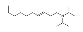 N,N-di(propan-2-yl)dec-3-en-1-amine结构式