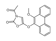 3-acetyl-5-(10-methoxyphenanthren-9-yl)oxy-1,3-oxazol-2-one结构式