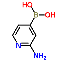 (2-氨基吡啶-4-基)硼酸结构式