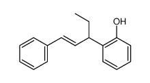 (E)-2-(1-ethyl-3-phenyl-2-propenyl)phenol结构式