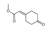 乙酸2-(4-氧代环己叉基)-甲酯结构式