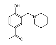 1-(4-羟基-3-哌啶-1-甲基苯基)-乙酮结构式