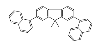 2',7'-dinaphthalen-1-ylspiro[cyclopropane-1,9'-fluorene] Structure