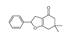 6,6-dimethyl-2-phenyl-2,3,5,7-tetrahydro-1-benzofuran-4-one结构式