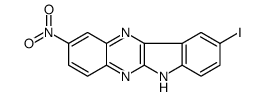 9-iodo-2-nitro-6H-indolo[2,3-b]quinoxaline结构式