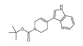 4-(1H-吡咯并[3,2-b]吡啶-3-基)-5,6-二氢吡啶-1(2H)-羧酸叔丁酯结构式