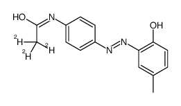 4-(2-Hydroxy-5-methylphenylazo)acetanilide-d3, N-[4-(2-Hydroxy-5-methylphenylazo)phenyl]acetamide-d3 Structure