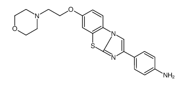 2-(4-氨基苯基)-7-(2-吗啉-4-基-乙氧基)咪唑并[2,1-b]-[1,3]苯并噻唑结构式