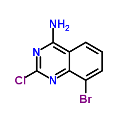 4-氨基-8-溴-2-氯喹唑啉结构式