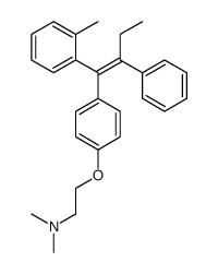 N,N-dimethyl-2-[4-[1-(2-methylphenyl)-2-phenylbut-1-enyl]phenoxy]ethanamine结构式