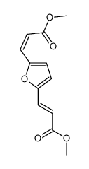 methyl 3-[5-(3-methoxy-3-oxoprop-1-enyl)furan-2-yl]prop-2-enoate结构式