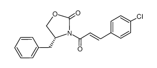 (4R)-4-benzyl-3-[(2E)-3-(4-chlorophenyl)prop-2-enoyl]-1,3-oxazolidin-2-one结构式