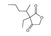 2-ethyl-4-hydroxy-2-(1-methyl-butyl)-acetoacetic acid-lactone Structure