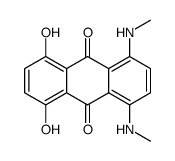 1,4-dihydroxy-5,8-bis(methylamino)anthracene-9,10-dione结构式