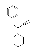 (+/-)-3-phenyl-2-(1-piperidinyl)propanenitrile结构式