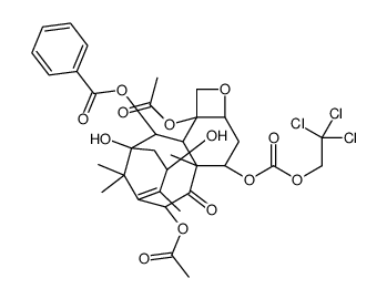 7-{[(2,2,2,-Trichloroethyl)oxy]carbonyl} Baccatin III structure