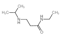 N-Ethyl-3-(isopropylamino)propanamide结构式