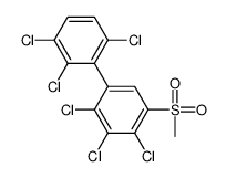 2,3,4-trichloro-1-methylsulfonyl-5-(2,3,6-trichlorophenyl)benzene结构式