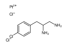 3-(4-chlorophenyl)propane-1,2-diamine,platinum(2+),dichloride结构式