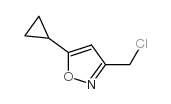 3-(氯甲基)-5-环丙基异恶唑结构式