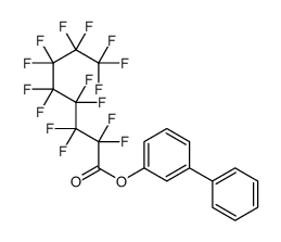 (3-phenylphenyl) 2,2,3,3,4,4,5,5,6,6,7,7,8,8,8-pentadecafluorooctanoate Structure