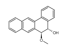 (+/-)-trans-5-hydroxy-6-methoxy-5,6-dihydrobenz[a]anthracene结构式