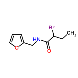 2-Bromo-N-(2-furylmethyl)butanamide Structure