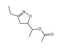 3-ethyl-5-α-acetoxyethylisoxazoline结构式