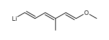 lithio-6 methyl-3 methoxy-1 hexatriene-1,3,5结构式