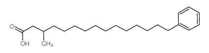 3-甲基-15-苯基十五酸结构式