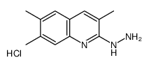 2-Hydrazino-3,6,7-trimethylquinoline hydrochloride Structure