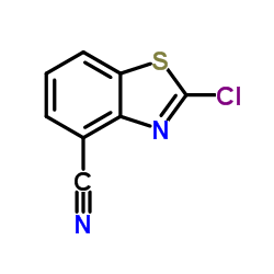 2-Chloro-1,3-benzothiazole-4-carbonitrile结构式