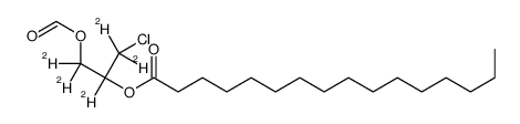 RAC-1,2-双(十五烷酸)-3-氯乙二醇酯-D5结构式