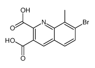7-溴-8-甲基喹啉-2,3-二羧酸结构式