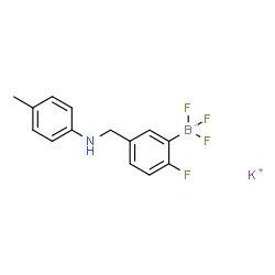 Potassium 3-((4-methylphenylamino)methyl)phenyltrifluoroborate结构式