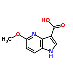 5-甲氧基-4-氮杂吲哚-3-甲酸结构式