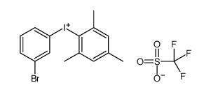 (3-溴苯基)(均三甲苯基)碘鎓三氟甲磺酸盐结构式