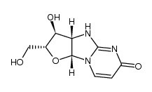 2,2'-imino-1-(2'-deoxy-β-D-arabinofuranosyl)uracil结构式