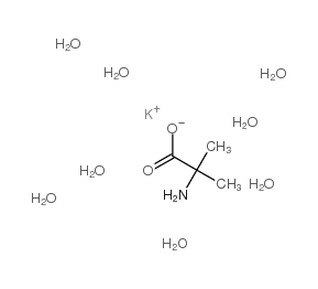 potassium 2-amino-2-methylpropionate octahydrate Structure