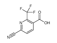 6-氰基-2-(三氟甲基)烟酸结构式