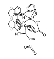 Ir(η3-allyl)(4-cyano-3-nitrobenzoic acid(-2H))((S)-SEGPHOS) Structure