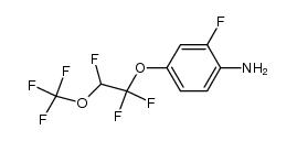 2-fluoro-4-[1,1,2-trifluoro-2-(trifluoromethoxy)ethoxy]-aniline Structure
