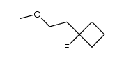 1-fluoro-1-(2-methoxyethyl)cyclobutane结构式