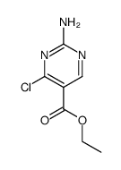 2-氨基-4-氯嘧啶-5-甲酸乙酯结构式