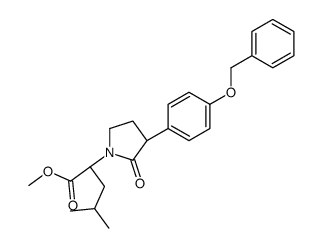 (S)-METHYL 2-((S)-3-(4-(BENZYLOXY)PHENYL)-2-OXOPYRROLIDIN-1-YL)-4-METHYLPENTANOATE Structure